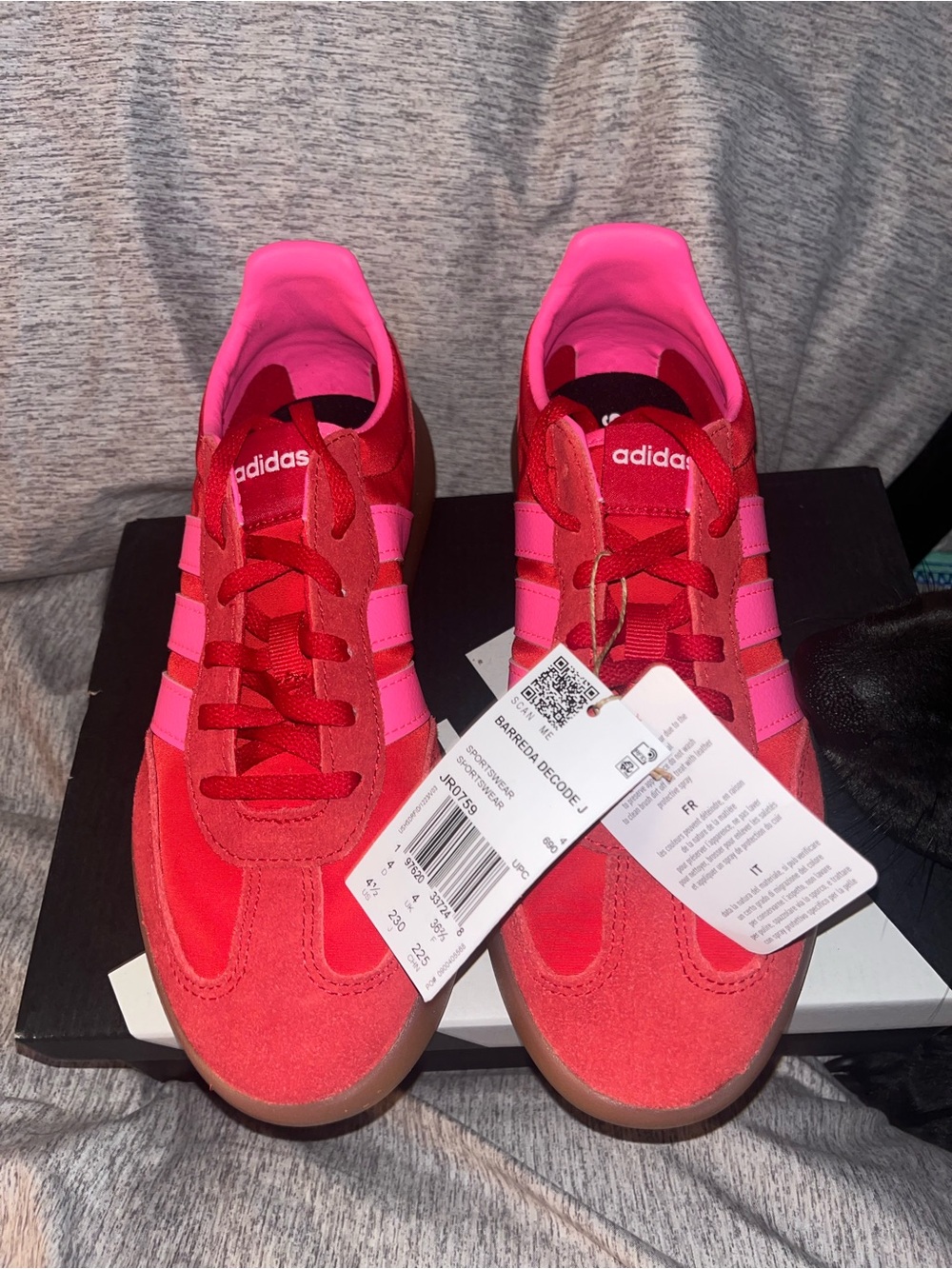 NEW adidas Red and Pink Classic Low-Top Sneakers